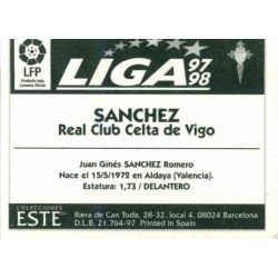 Sanchez Celta Vigo Ediciones Este 1997-98