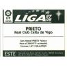 Prieto Celta Vigo Ediciones Este 1997-98
