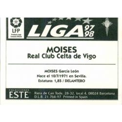 Moises Celta Vigo Ediciones Este 1997-98