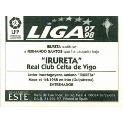 Irureta Celta Vigo Coloca Ediciones Este 1997-98