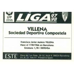 Villena Compostela Ediciones Este 1997-98