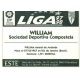 William Compostela Ediciones Este 1997-98