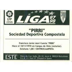 Pirri Compostela Baja Ediciones Este 1997-98