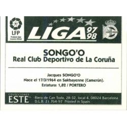Songo'o Deportivo Coruña Ediciones Este 1997-98