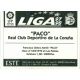 Paco Deportivo Coruña Ediciones Este 1997-98