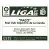 Paco Deportivo Coruña Ediciones Este 1997-98