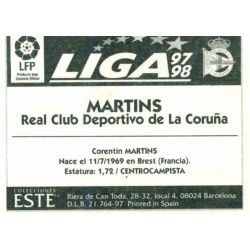 Martins Deportivo Coruña Ediciones Este 1997-98