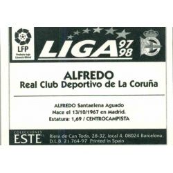 Alfredo Deportivo Coruña Ediciones Este 1997-98