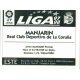 Manjarin Deportivo Coruña Ediciones Este 1997-98