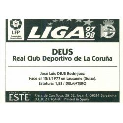 Deus Deportivo Coruña Ediciones Este 1997-98