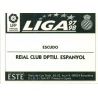 Emblem Espanyol Ediciones Este 1997-98