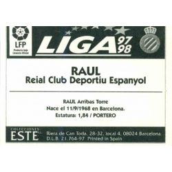 Raúl Espanyol Ediciones Este 1997-98