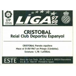 Cristobal Espanyol Ediciones Este 1997-98