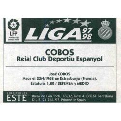 Cobos Espanyol Ediciones Este 1997-98