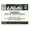 Pacheta Espanyol Ediciones Este 1997-98