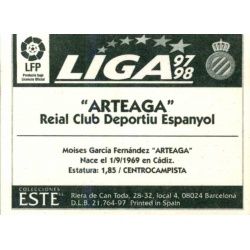 Arteaga Espanyol Ediciones Este 1997-98