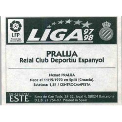 Pralija Espanyol Ediciones Este 1997-98