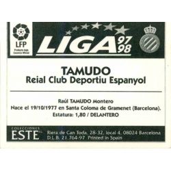 Tamudo Espanyol Ediciones Este 1997-98