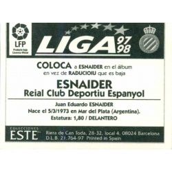 Esnaider Espanyol Coloca Ediciones Este 1997-98