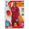 Trading Cards Joël Matip Liverpool Topps Match Attax 21/22
