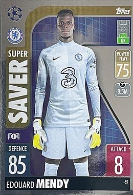 Sale Trading Cards Edouard Mendy Chelsea Topps Match Attax 21/22