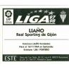 Liaño Sporting Gijon Ediciones Este 1997-98