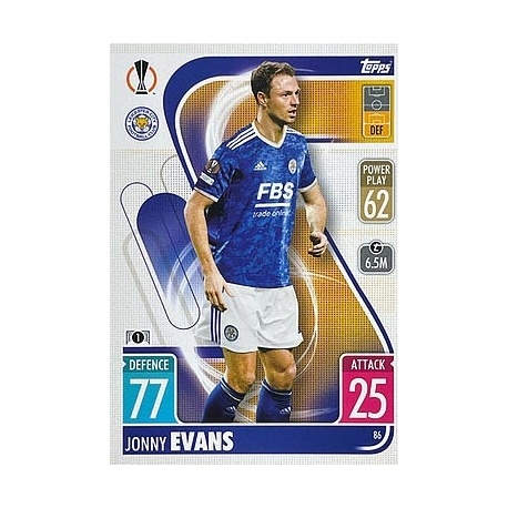 Jonny Evans Leicester City 86