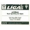 Acebal Sporting Gijon Ediciones Este 1997-98