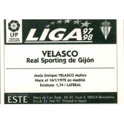 Velasco Sporting Gijon Ediciones Este 1997-98