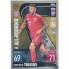 Soccer Trading Cards Corentini Tolisso Bayern Munich Topps Match Attax 2021/22
