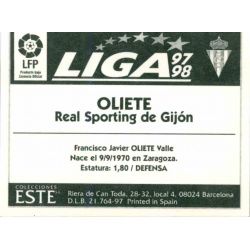 Oliete Sporting Gijon Ediciones Este 1997-98