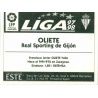 Oliete Sporting Gijon Ediciones Este 1997-98