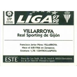 Villarroya Sporting Gijon Ediciones Este 1997-98