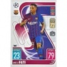 Sale Trading Cards Ansu Fati Barcelona Topps Match Attax 2021 22