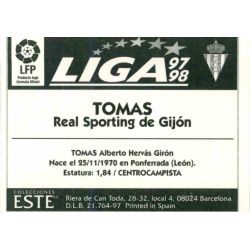 Tomás Sporting Gijon Ediciones Este 1997-98