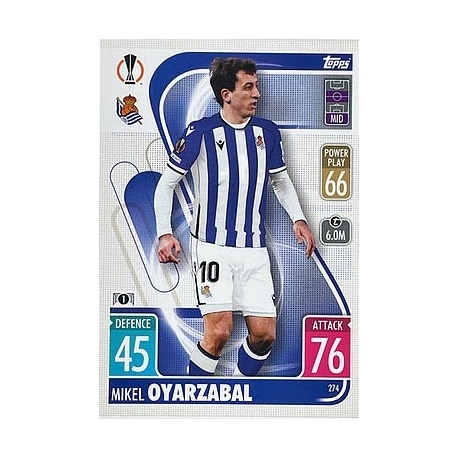 274 Mikel Oyarzabal Crystal Topps Match Attax Champions League 21/22 Nr 