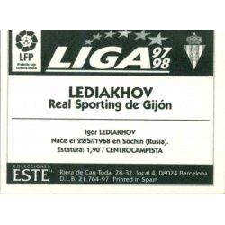 Lediakhov Sporting Gijon Baja Ediciones Este 1997-98