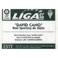 David Cano Sporting Gijon Ediciones Este 1997-98