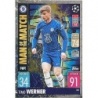 Soccer Trading Cards Timo Werner Man of the Match Topps Match Attax 2021/22