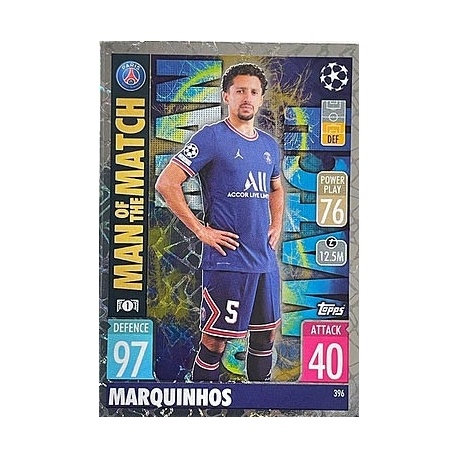 Marquinhos Man of the Match Paris Saint-Germain 396