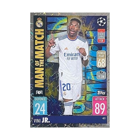 Vinicius Jr Man of the Match Real Madrid 401