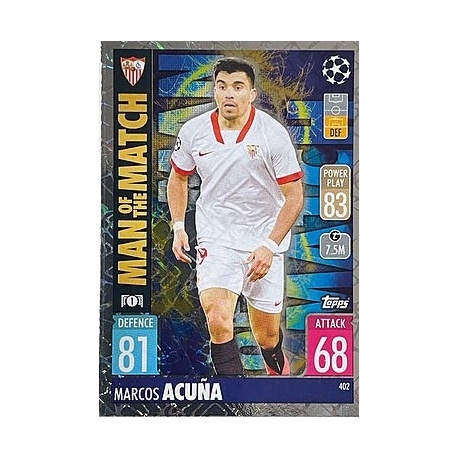 Marcos Acuña Man of the Match Sevilla 402