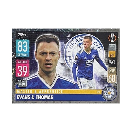 Jonny Evans - Luke Thomas Master & Apprentice Leicester City 420