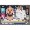 Soccer Trading Cards Karim Benzema - Rodrygo Master & Apprentice Match Attax Champions League 2021/22