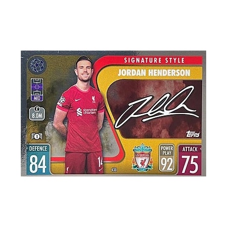 Jordan Henderson Signature Style Liverpool 438