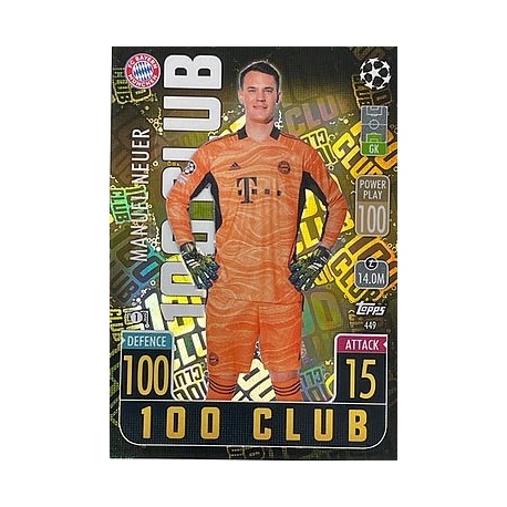 Manuel Neuer 100 Club Bayern Munich 449