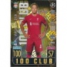 Sale Trading Cards Virgil van Dijk 100 Club Topps Match Attax 21/22