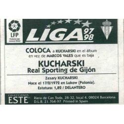 Kucharsky Sporting Gijon Coloca Ediciones Este 1997-98