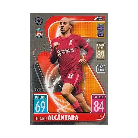 Thiago Alcántara Chrome Preview Liverpool CR6