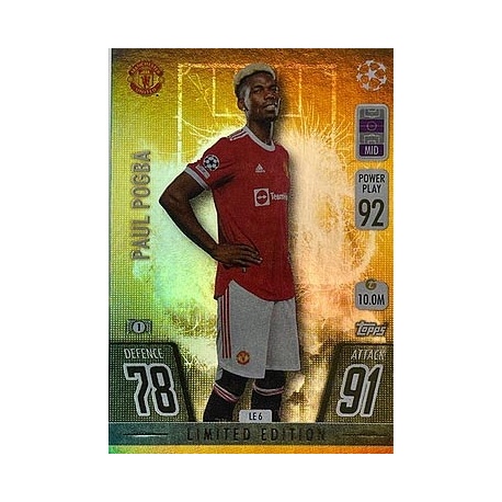 Paul Pogba Limited Edition Gold Manchester United LE6